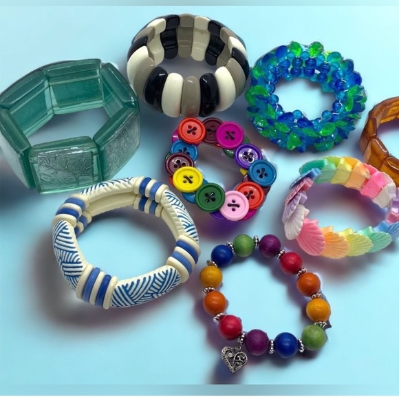 Retro Colourful Bracelets Lot - Picture 3 of 11